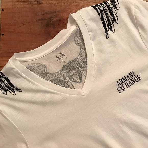 armani exchange v neck t shirts